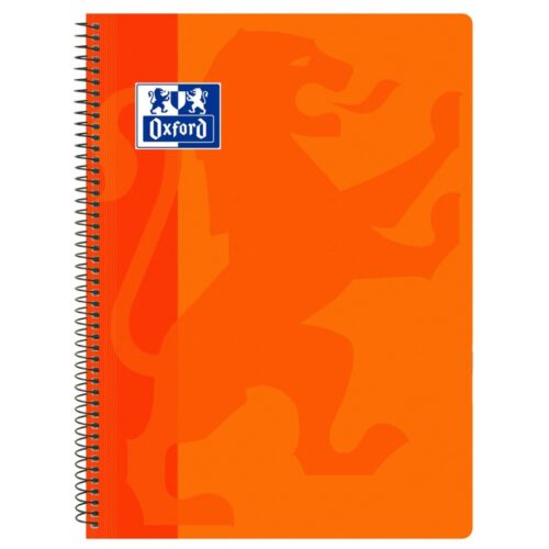 BLOC ESPIRAL OXFORD Fº 80H PP C-4 NARANJA