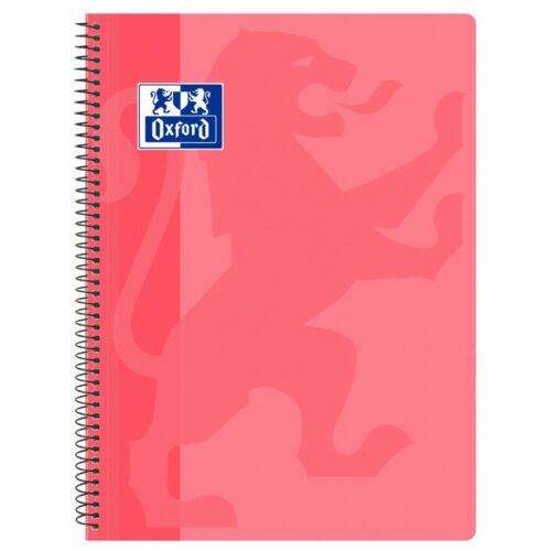 BLOC ESPIRAL OXFORD Fº 80H PP C-4 ROSA CHICLE