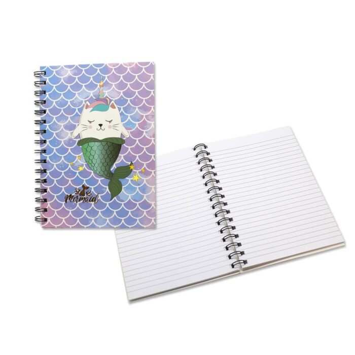 CUADERNO ESPIRAL A5 80H SIRENAS