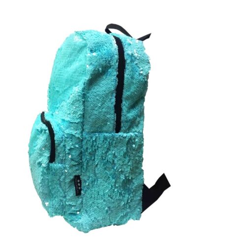 MOCHILA CON LENTEJUELAS AZUL/AZUL CIELO