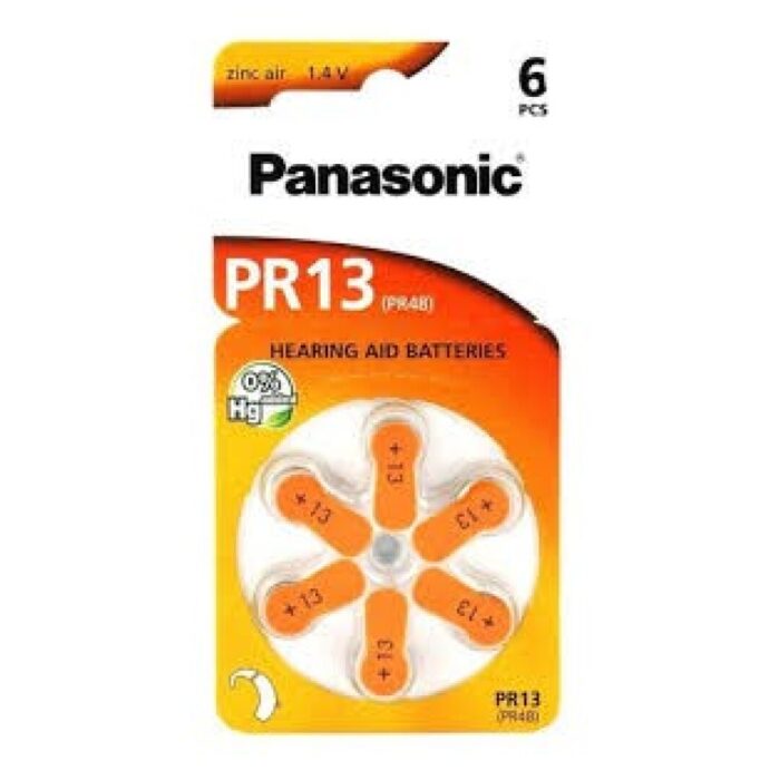 PILA BOTON PANASONIC AUDITIVA PR13 6UNID