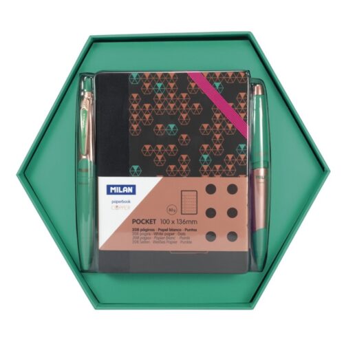 SET ESCRITURA MILAN EDITION BOX COPPER VERDE