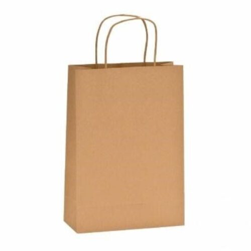 BOLSA PAPEL KRAFT 32x14x40 ASA RIZO KRAFT