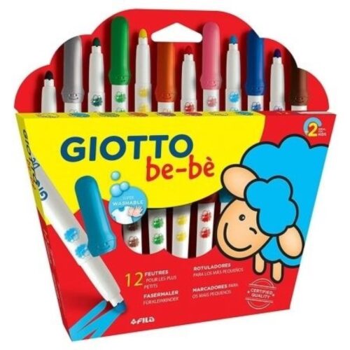 ROTULADOR GIOTTO BE-BE SUPER 12 COLORES