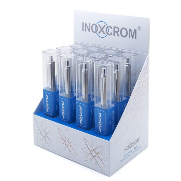 INOXCROM BOLIGRAFO 70 CROMADO ESTUCHE CRISTAL