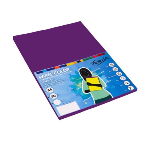 PAPEL FABRI A4 100H.80GR MORADO