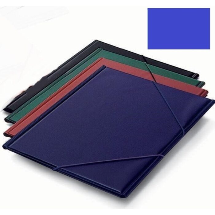 CARPETA C/GOMA PVC Fº SENCILLA AZUL