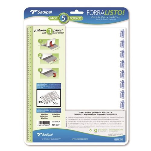 FORRALIBRO AUTOAJUSTABLE 30CM 5UDS SADIPAL