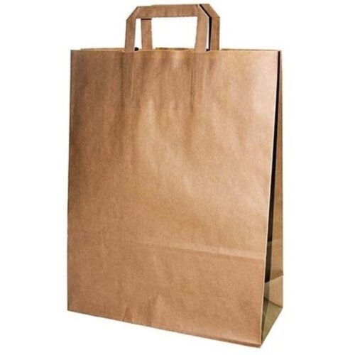 BOLSA PAPEL ASA PLANA KRAFT 26X14x32