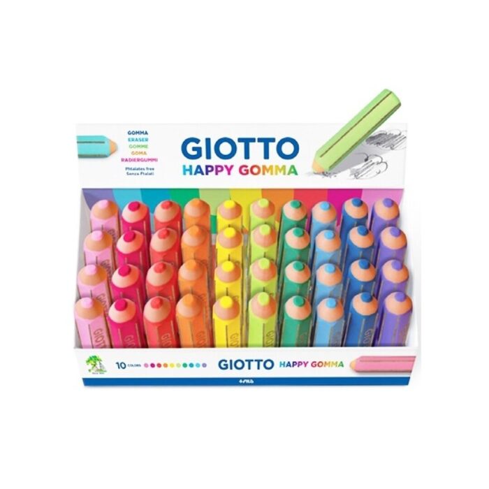 GOMA BORRAR GIOTTO HAPPY EXP. 40UDS