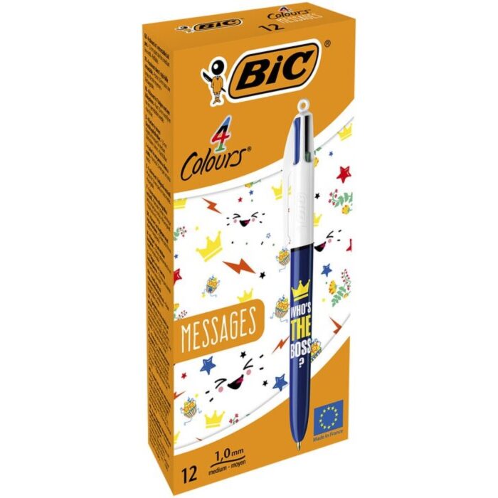 BOLIGRAFO BIC 4 COLORES MESSAGES