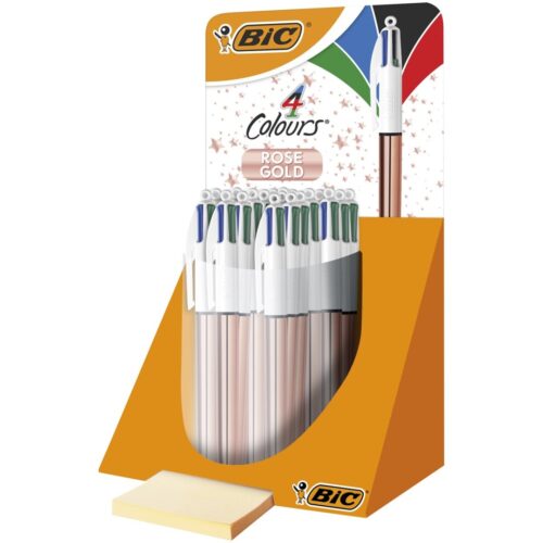 BOLIGRAFO BIC 4 COLORES ROSE GOLD EXP.20/U