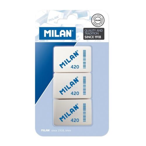 GOMA MILAN 420 CUADRADA MIGA PAN BLISTER 3 UNID