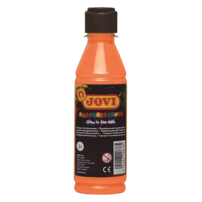 TEMPERA JOVI 250ML FOSFORESCENTE NARANJA