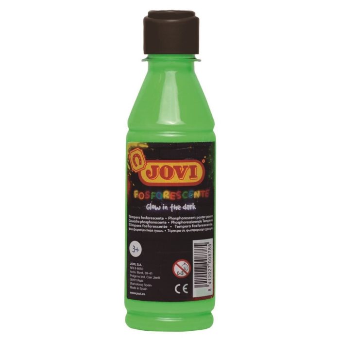 TEMPERA JOVI 250ML FOSFORESCENTE VERDE