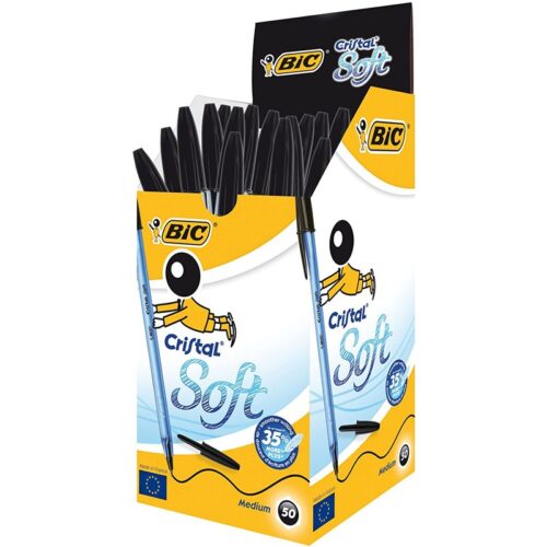 BOLIGRAFO BIC CRISTAL SOFT NEGRO