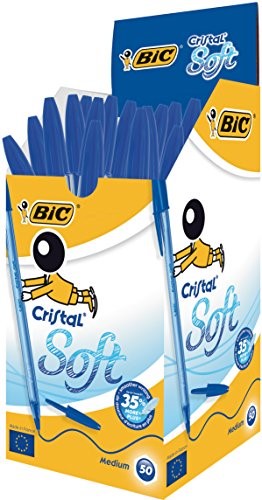 BOLIGRAFO BIC CRISTAL SOFT AZUL