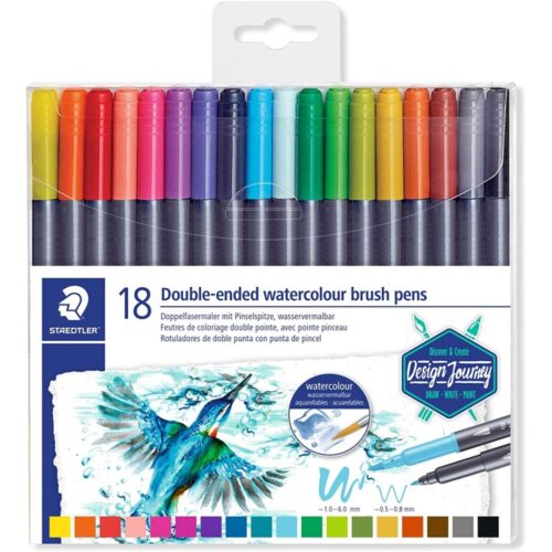 ROTULADOR STAEDTLER DOBLE PUNTA ACUARELABLE 18/U