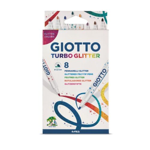 ROTULADOR GIOTTO 8COL.TURBO GLITTER GLITTER