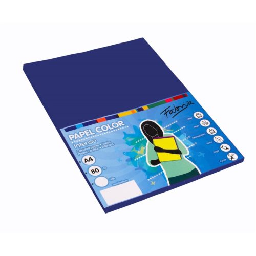 PAPEL FABRI A4 100H.80GR AZUL OSCURO