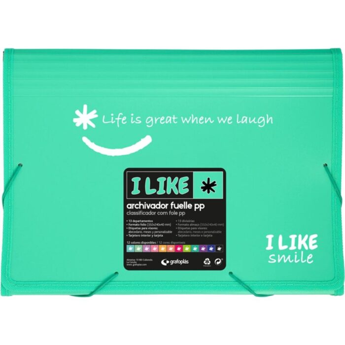 CLASIFICADOR FUELLE PP 13DPTOS I LIKE2 MINT