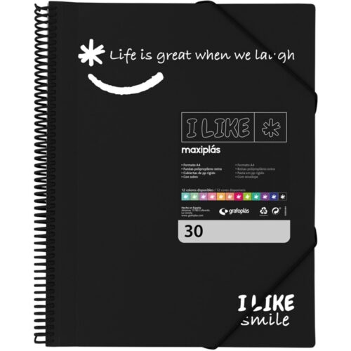 CARPETA FUNDAS G.P.MAXIPLAS LIKE2 PP 30F NEGRO