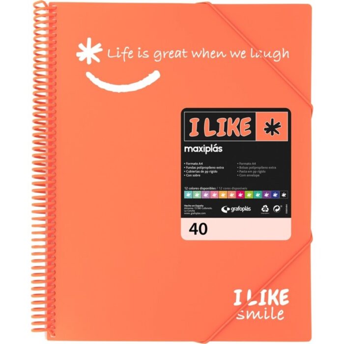 CARPETA FUNDAS G.P.MAXIPLAS LIKE2 PP 40F CORAL