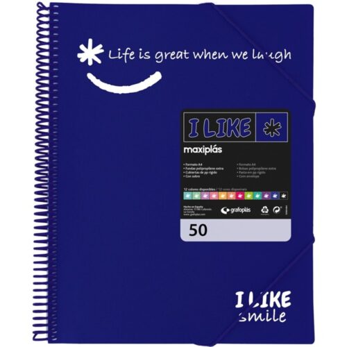 CARPETA FUNDAS G.P.MAXIPLAS LIKE2 PP 50F AZUL