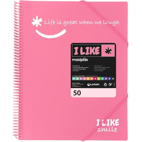 CARPETA FUNDAS G.P.MAXIPLAS LIKE2 PP 50F ROSA CLARO