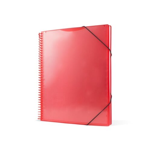 CARPETA FUNDAS A4 30 FUNDAS PERSONALIZABLE ROJO