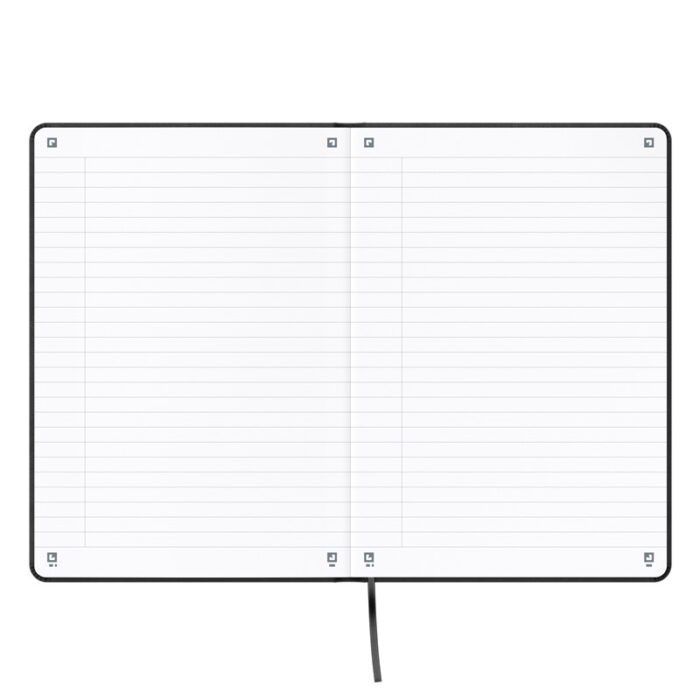 CUADERNO OXFORD SIGNATURE A5 80H NEGRO HORIZONTAL