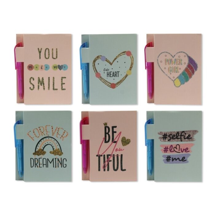 CUADERNO MINI POSITIVE CON BOLIGRAFO