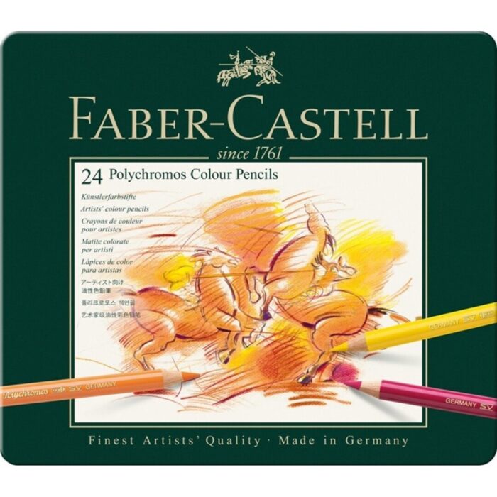 LAPIZ FABER CASTELL POLYCHROMOS 24 COLORES