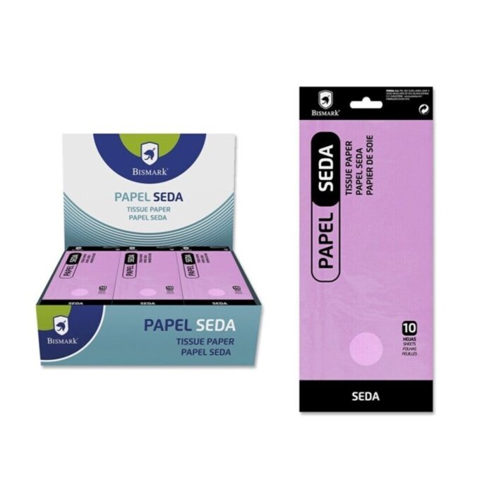 PAPEL SEDA BLISTER ROSA BOLSA DE 10 HOJAS