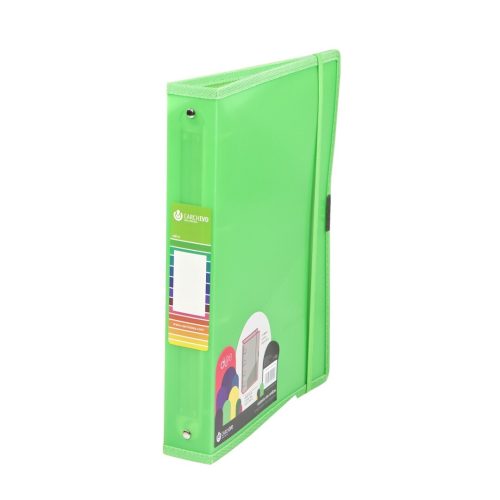 CARPETA ANILLAS PP A4 DUNE 4A 40MM GOMA VERDE