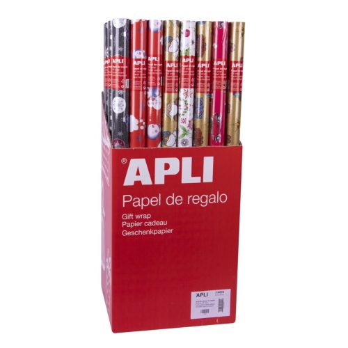 PAPEL REGALO ROLLO NAVIDAD 70X2 APLI