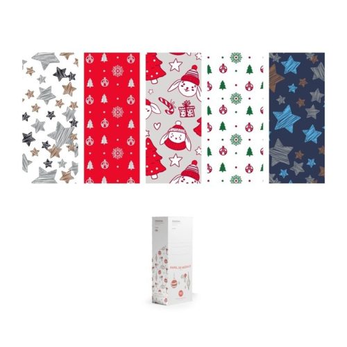 PAPEL REGALO ROLLO NAVIDAD 70X2 ECONOMICO