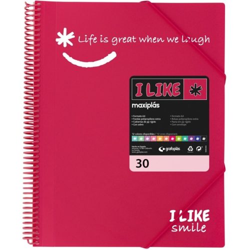 CARPETA FUNDAS G.P.MAXIPLAS LIKE2 PP 30F FUCSIA