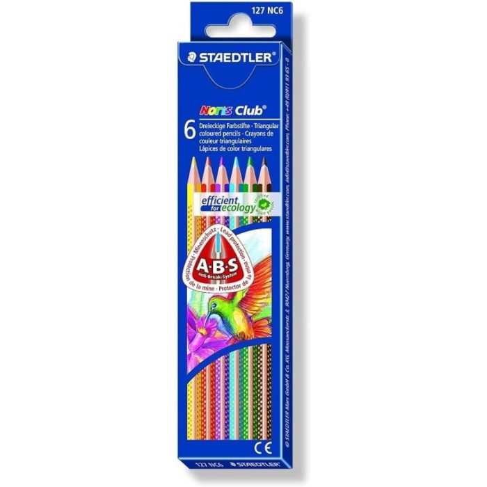 LAPIZ STAEDTLER CARTON TRIPLUS SLIM 6 COLORES