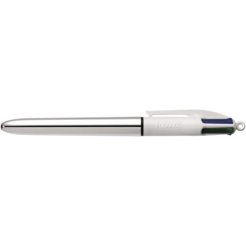 BOLIGRAFO BIC 4 COLORES PLATA SHINE