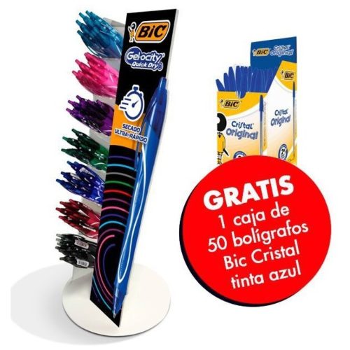 BOLIGRAFO BIC GELOCITY QUICK DRY EXP. 84UDS