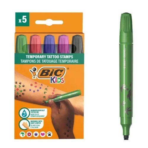 ROTULADOR BIC TATTOO STAMPS PACK 5