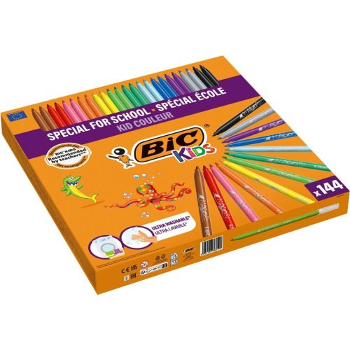 ROTULADOR BIC COLOR PACK 144 UNID.