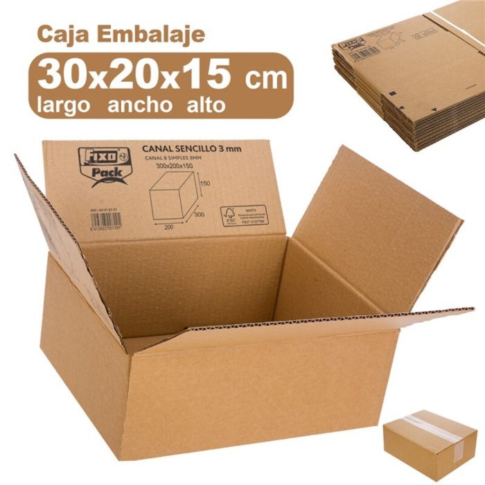 CAJAS DE CARTON 300x200x150