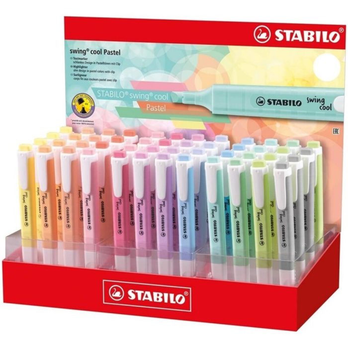 FLUORESCENTE STABILO SWING PASTEL EXP.48UDS