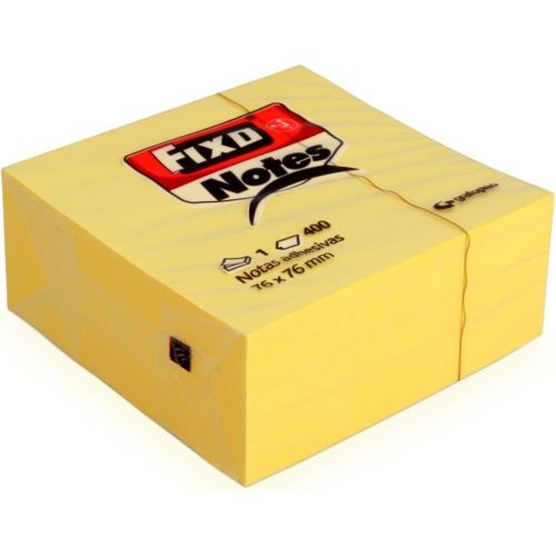 TACO NOTAS FIXO 76X76 CUBO 400H AMARILLO