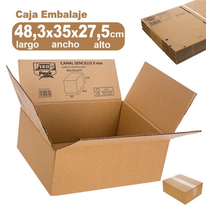 CAJAS DE CARTON 483x350x275