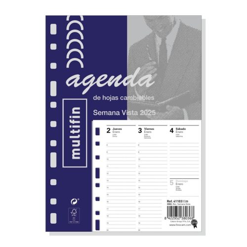 RECAMBIO AGENDA FINOCAM 3002 SEMANA VISTA