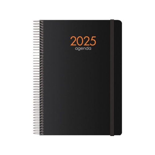 AGENDA SYNCRO 15X21 DIA PAGINA NEGRA 2025