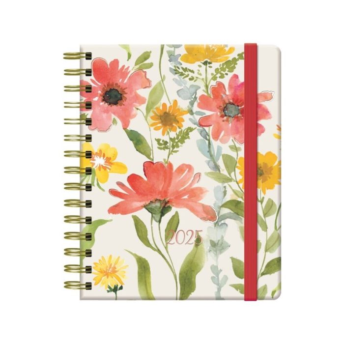 AGENDA FLORAL ORQUIDEA 15X21 DIA PAGINA MIX 2025